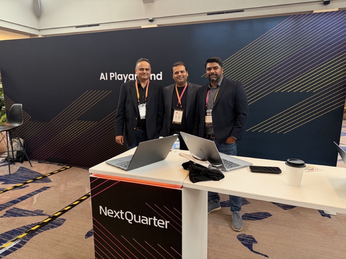 Next Quarter team at the AI Playground event