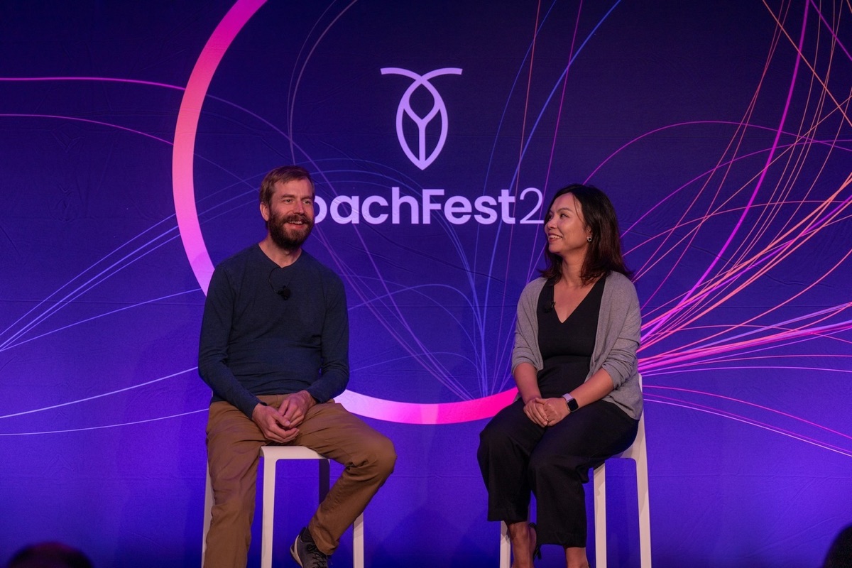 Cockroach Labs speakers on stage at RoachFest